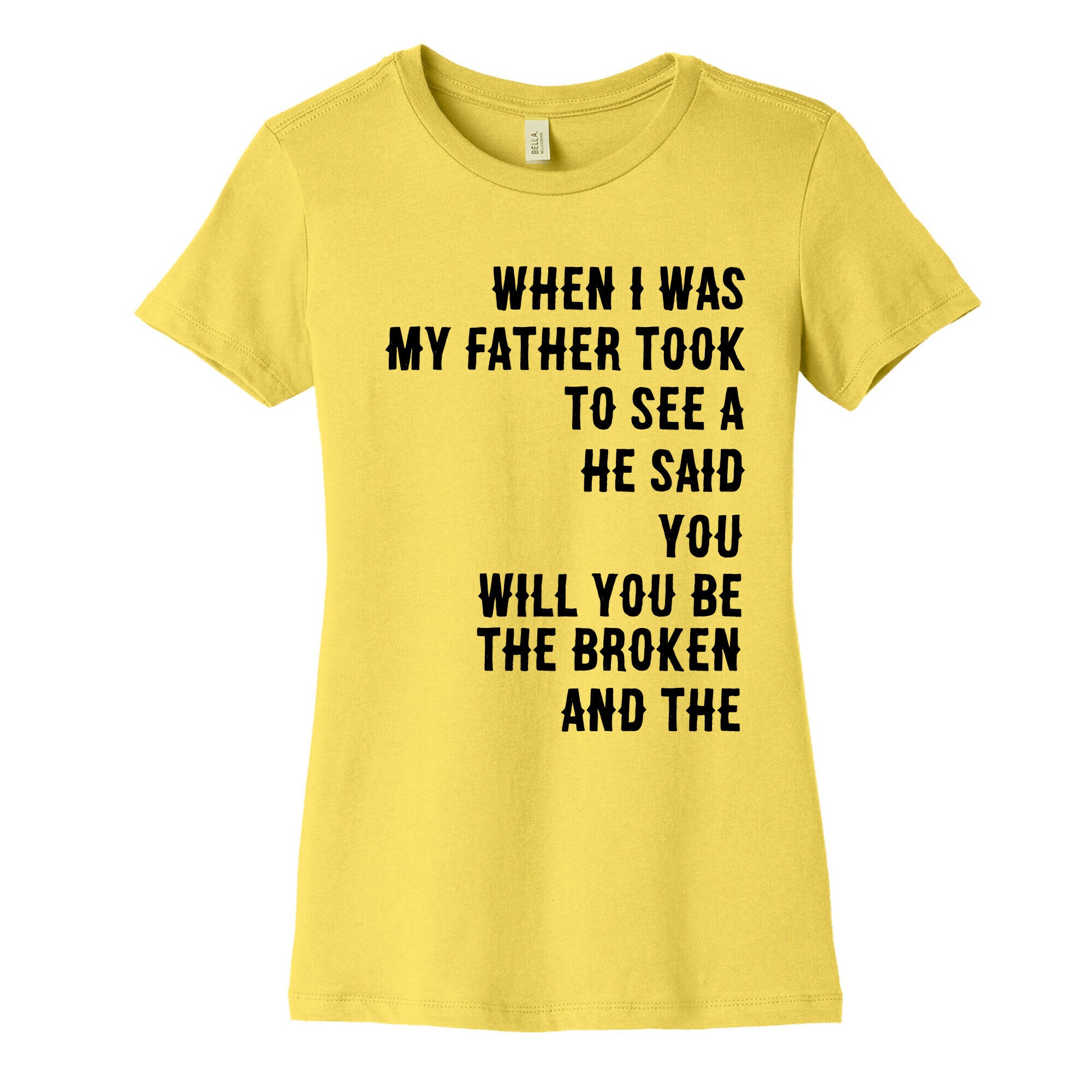 When I Was a Young Boy (1 of 2 pair) Women's Cotton Tee